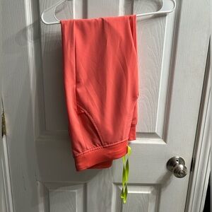 FIGS hot coral zamora jogger